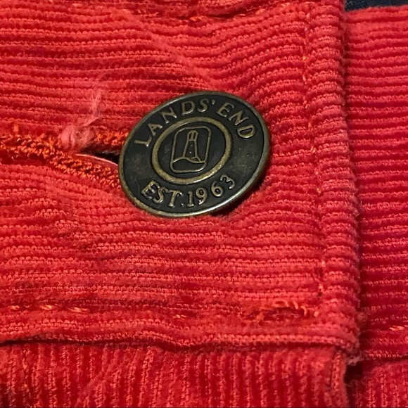 Lands’ End F1 Red Corduroy Pants #422488 Size 10 - Picture 4 of 13